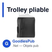 Trolley pliable personnalisable en EVA avec logo - Jordana - Miniature 3