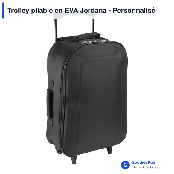 Trolley pliable personnalisable en EVA avec logo - Jordana - Image 3