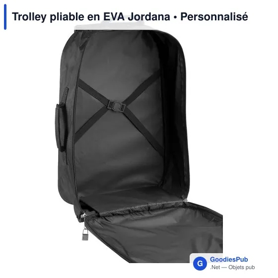 Trolley pliable personnalisable en EVA avec logo - Jordana - Image 4