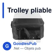 Trolley pliable personnalisable en EVA avec logo - Jordana - Miniature 5