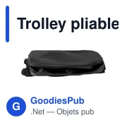 Trolley pliable personnalisable en EVA avec logo - Jordana - Miniature 6