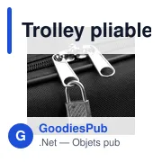 Trolley pliable personnalisable en EVA avec logo - Jordana - Miniature 7