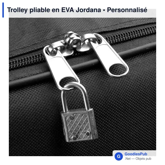 Trolley pliable personnalisable en EVA avec logo - Jordana - Image 7