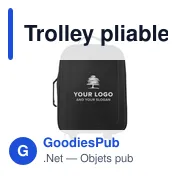 Trolley pliable personnalisable en EVA avec logo - Jordana - Miniature 8