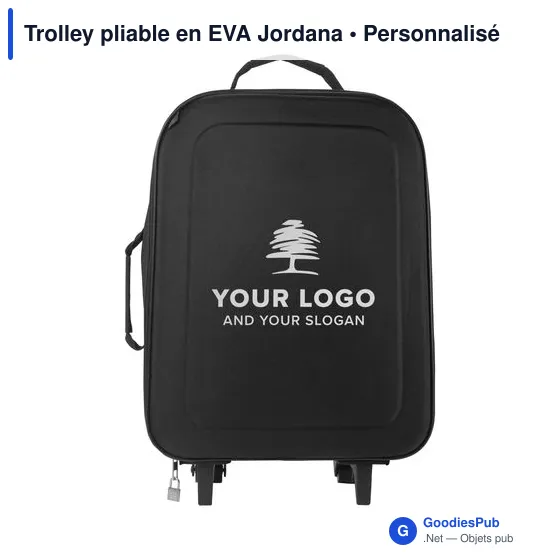Trolley pliable personnalisable en EVA avec logo - Jordana - Image 8
