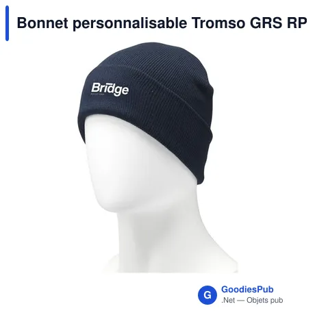 Bonnet personnalisable Tromso GRS RPET avec logo