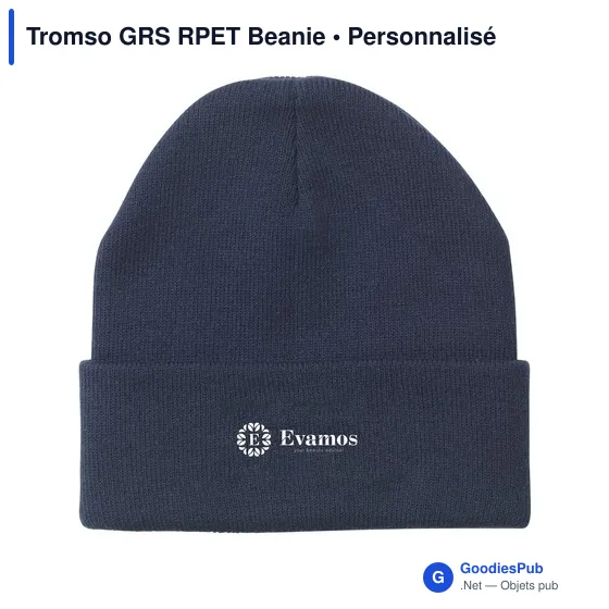 Bonnet personnalisable Tromso GRS RPET avec logo - Image 2