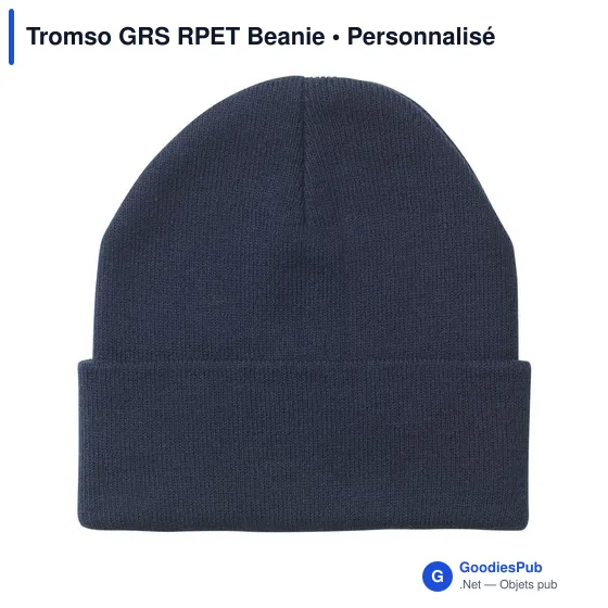 Bonnet personnalisable Tromso GRS RPET avec logo - Image 3