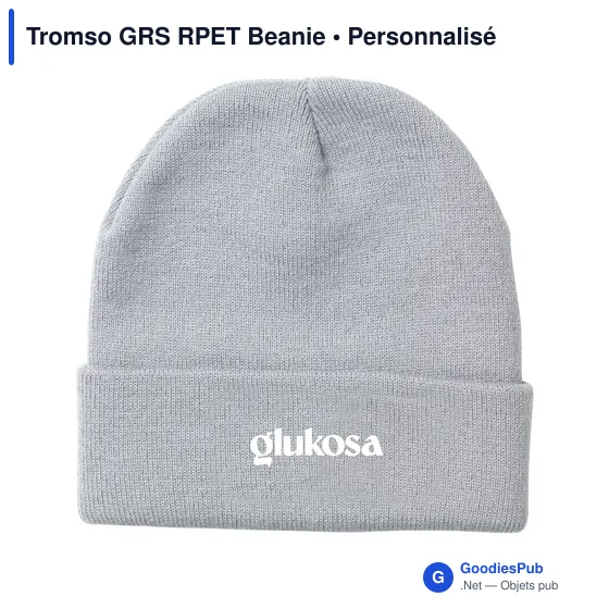 Bonnet personnalisable Tromso GRS RPET avec logo - Image 5