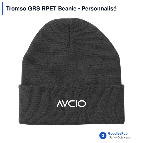 Bonnet personnalisable Tromso GRS RPET avec logo - Image 8