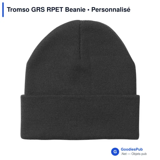Bonnet personnalisable Tromso GRS RPET avec logo - Image 9