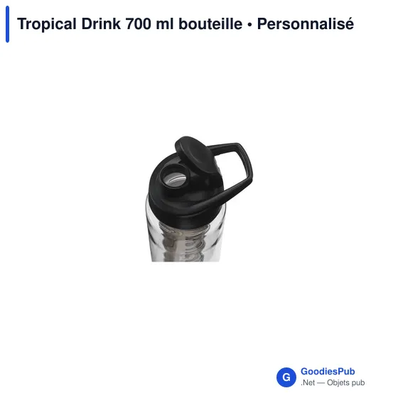Bouteille d'eau personnalisable Tropical Drink 700 ml avec logo - Image 1