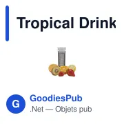 Bouteille d'eau personnalisable Tropical Drink 700 ml avec logo - Miniature 2