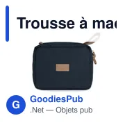 Trousse à maquillage personnalisable B'RIGHT avec logo - Miniature 5