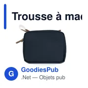 Trousse à maquillage personnalisable B'RIGHT avec logo - Miniature 6