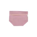 Variante rose pastel - Trousse à maquillage zippée en velours côtelé Tia