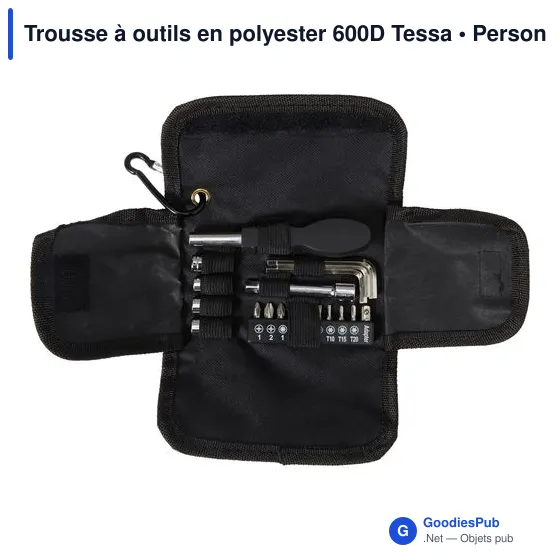 Trousse à outils personnalisable en polyester 600D avec logo - Image 3