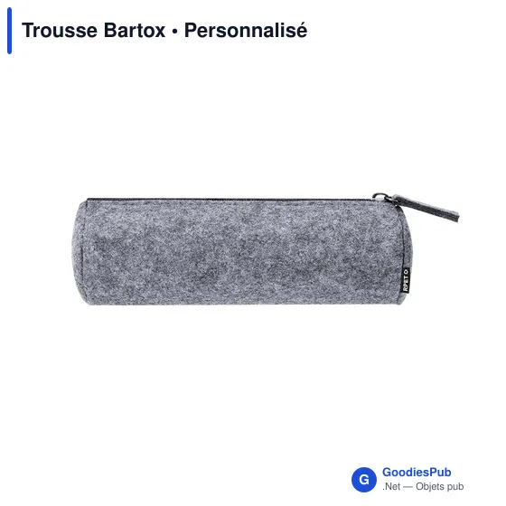Trousse à stylo personnalisable Bartox avec logo en RPET - Image 2
