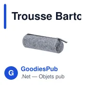 Trousse à stylo personnalisable Bartox avec logo en RPET - Miniature 3