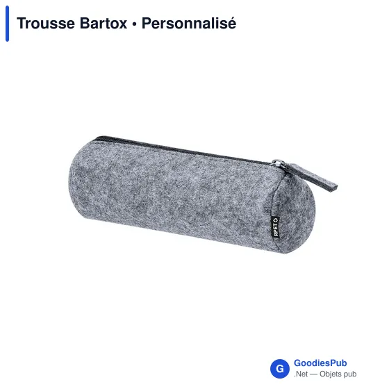 Trousse à stylo personnalisable Bartox avec logo en RPET - Image 3