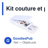 Kit couture et pansements de voyage personnalisable avec logo - Boîte PP - Miniature 2