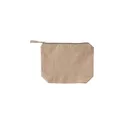 Variante kaki - Trousse de maquillage personnalisable en coton recyclé - Cressidaavec logo