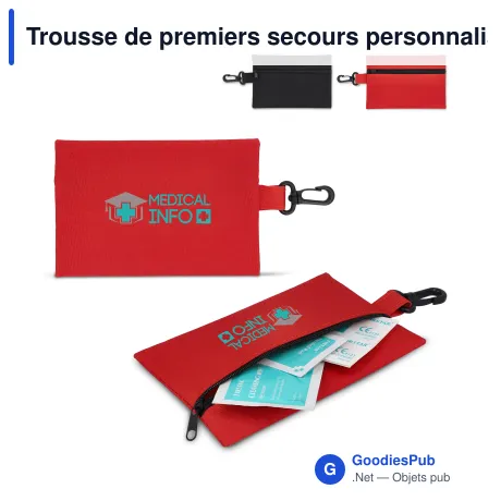 Trousse de premiers secours personnalisable 13 pièces avec logo - Denali