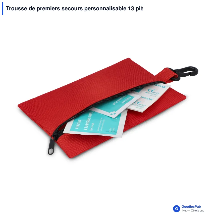 Trousse de premiers secours personnalisable 13 pièces avec logo - Denali - Image 3