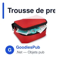 Trousse de premiers secours personnalisable 16 pièces avec logo - Fuji - Miniature 2