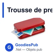 Trousse de premiers secours personnalisable 20 pièces en métal avec logo - Atlas - Miniature 2