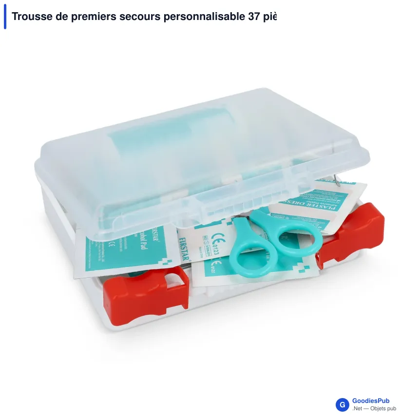 Trousse de premiers secours personnalisable 37 pièces avec logo - Sierra - Image 2