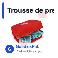 Trousse de premiers secours personnalisable 40 pièces en EVA avec logo - Andes - Miniature 1