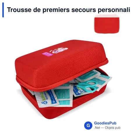 Trousse de premiers secours personnalisable 40 pièces en EVA avec logo - Andes