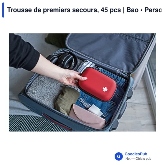 Trousse de premiers secours personnalisable avec logo | Bao - Image 2
