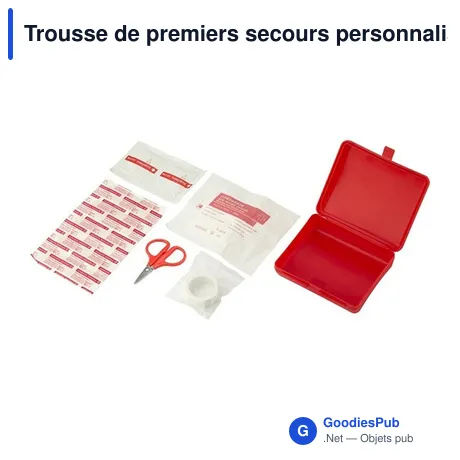 Trousse de premiers secours personnalisable avec logo - 10 pcs