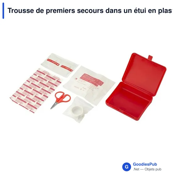 Trousse de premiers secours personnalisable avec logo - 10 pcs - Image 1