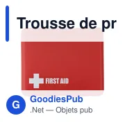 Trousse de premiers secours personnalisable avec logo - 10 pcs - Miniature 2