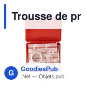 Trousse de premiers secours personnalisable avec logo - 10 pcs - Miniature 3