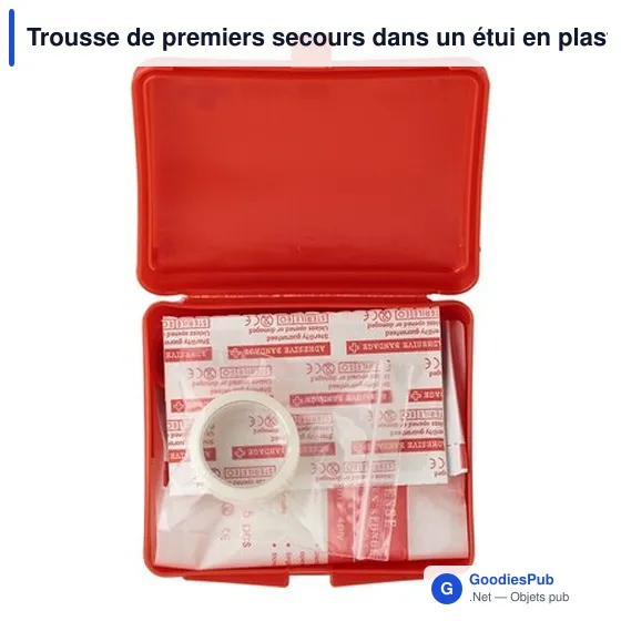 Trousse de premiers secours personnalisable avec logo - 10 pcs - Image 3