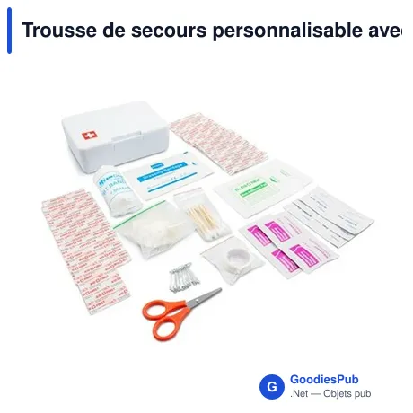 Trousse de secours personnalisable avec logo - 64 pièces | Ramona