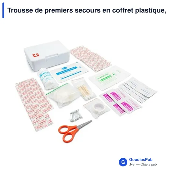 Trousse de secours personnalisable avec logo - 64 pièces | Ramona - Image 1