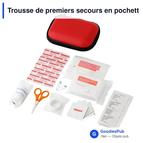 Trousse de premiers secours en pochette, 16 pcs