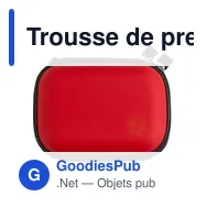 Trousse de premiers secours en pochette, 16 pcs - Miniature 3