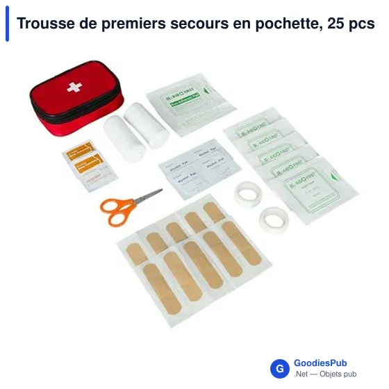 Trousse de premiers secours en pochette, 25 pcs | Briar - Image 4