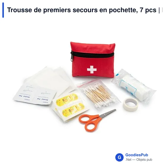 Trousse de premiers secours personnalisable avec logo - 7 pcs | Holden - Image 1
