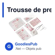 Trousse de premiers secours en pochette, 8 pcs - Miniature 1