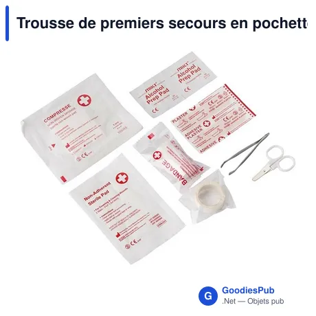 Trousse de premiers secours en pochette, 8 pcs