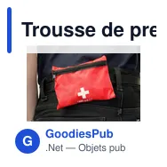 Trousse de premiers secours en pochette, 8 pcs - Miniature 2