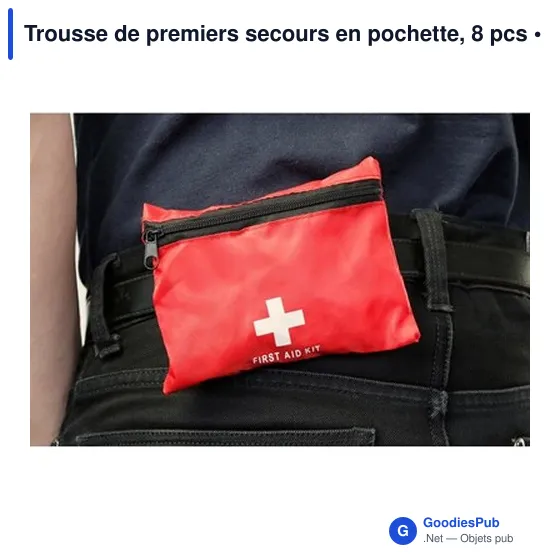 Trousse de premiers secours en pochette, 8 pcs - Image 2