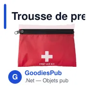 Trousse de premiers secours en pochette, 8 pcs - Miniature 3